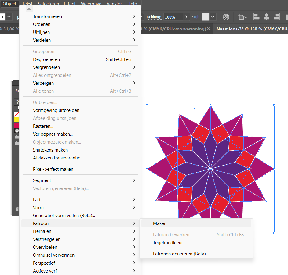 Patroon maken in Adobe Illustrator