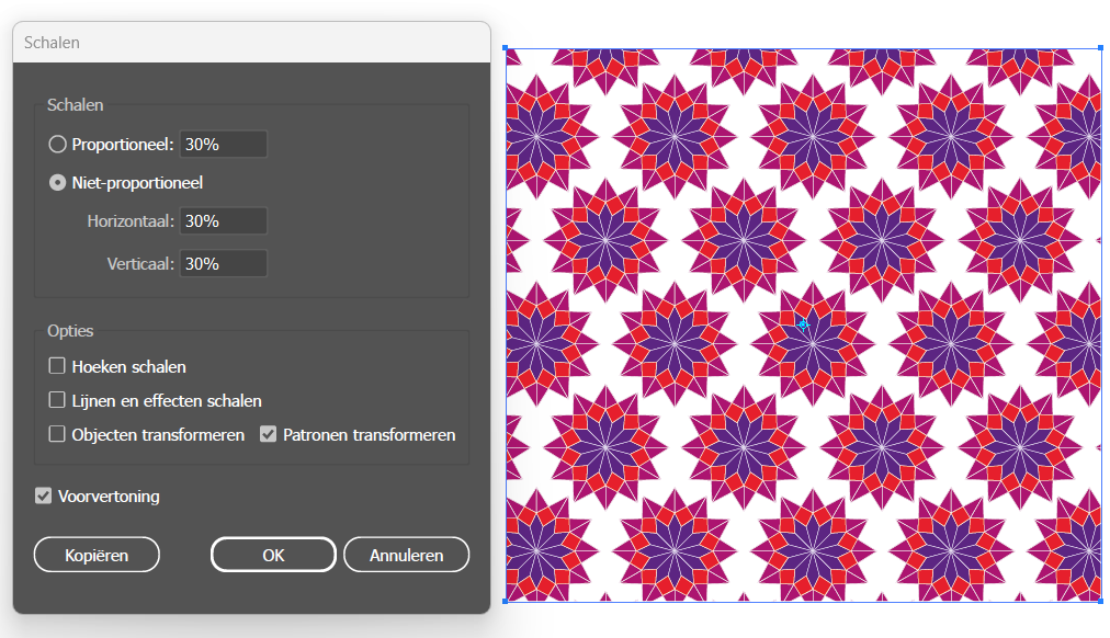 Patroon gebruiken in Adobe Illustrator